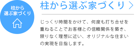 柱から選ぶ家づくり