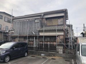 明石市　神戸市　加古川市　明石外壁塗装　塗装　焼き板　古民家風
